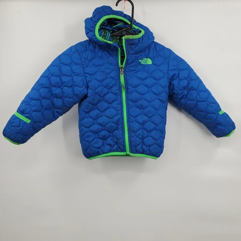 The North Face Reversible Perrito Hooded Jacket KIDS Size 2T Full Zip